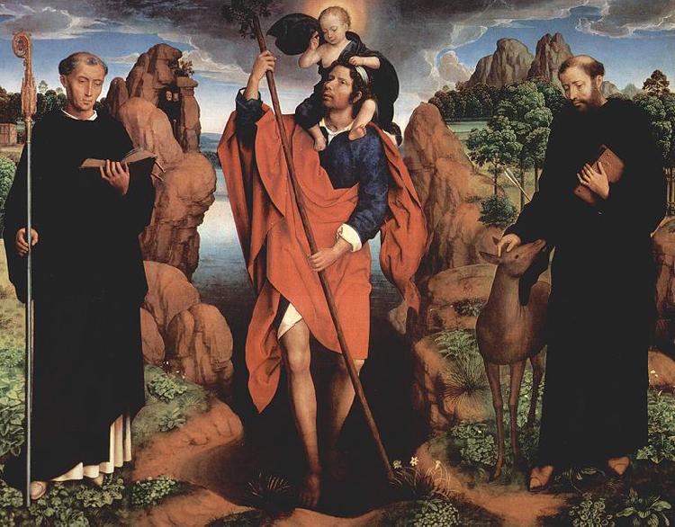 Hans Memling The triptych of Willem Moreel oil painting image